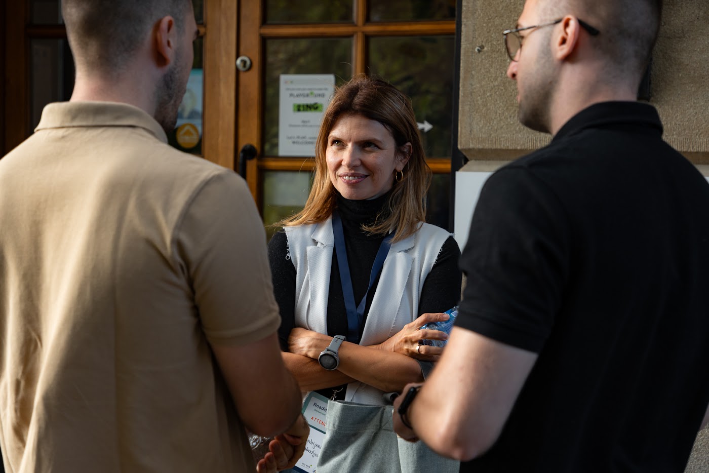 Attendees networking between sessions at Roadmaps 2025